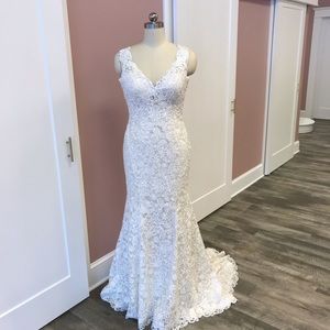 Size 10 fit flare vintage inspired gown